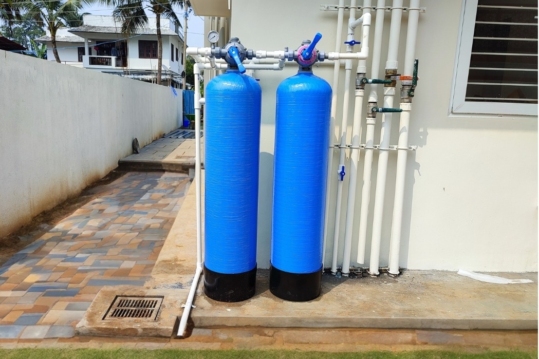 exilon-sand-filter-water-softener-installed